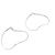 Tiffany & Co Orecchini a cerchio Tiffany Open Heart Argento - vista 3