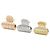Louis Vuitton Accessoires Chev Nanogram PM Hair Clip Argento D'oro