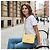 Saint Laurent Borsa a Spalla Medium Chyc Flap in Pelle Gialla Giallo - vista 2
