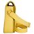 Saint Laurent Borsa a Spalla Medium Chyc Flap in Pelle Gialla Giallo - vista 6