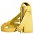 Saint Laurent Borsa a Spalla Medium Chyc Flap in Pelle Gialla Giallo - vista 7