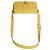Saint Laurent Borsa a Spalla Medium Chyc Flap in Pelle Gialla Giallo - vista 8