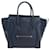 Céline Celine Luggage Smooth Leather Medium Blu navy