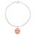 Bracciale Charm Chanel Coco Mark Motivo Fragola Argento Rosa Porpora