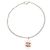 Bracciale Charm Chanel Coco Mark Motivo Fragola Argento Rosa Porpora - vista 2