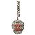 Bracciale Charm Chanel Coco Mark Motivo Fragola Argento Rosa Porpora - vista 3