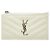 Tarjetero Saint Laurent Cassandra Logo YSL Plata Crudo