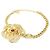 Choker Chanel ABD298 Marrone e Oro con Cristalli D'oro - vista 2