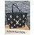 Louis Vuitton Neverfull MM Shopper in pelle Nero Rosa Stampa leopardo - vista 7