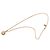 Collana con pendente Chanel placcata oro D'oro - vista 3