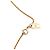 Collana con pendente Chanel placcata oro D'oro - vista 5