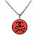 Collana con pendente Chanel Coco Mark Nero Rosso