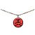 Collana con pendente Chanel Coco Mark Nero Rosso - vista 2