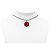 Collana con pendente Chanel Coco Mark Nero Rosso - vista 6