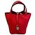 Hermès Picotin Lock 18 Borsa in pelle Taurillon Clémence Rouge de Cœur Rosso