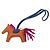 Hermès Hermes Rodeo PM Pegasus Accessorio per Borsa Charm Marrone Porpora Blu navy