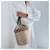 Borsa a secchiello Moreau Staud Marrone Beige  - vista 2