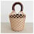 Borsa a secchiello Moreau Staud Marrone Beige  - vista 3