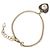 Bracciale Charm Chanel Coco Mark Motivo Cuore Nero D'oro - vista 2