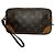 Clutch Louis Vuitton Marly Dragonne PM Marrone Monogramma