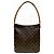 Borsa Tote Louis Vuitton Looping GM Marrone - vista 2