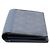 Portafoglio lungo pieghevole Louis Vuitton Monogram Brazza Blu - vista 3
