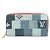 Louis Vuitton Monogram Denim Patchwork Zippy Wallet