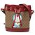 Bolso Bucket Mini GG Supreme Gucci x Doraemon Castaño Roja