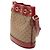 Bolso Bucket Mini GG Supreme Gucci x Doraemon Castaño Roja - vista 2