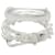 Ring Hermès Anello Boucles Sellier Inflexible Silver Band Hermes Argento  - vista 2