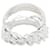 Ring Hermès Anello Boucles Sellier Inflexible Silver Band Hermes Argento  - vista 3