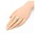 Ring Hermès Anello Boucles Sellier Inflexible Silver Band Hermes Argento  - vista 8