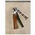Hermès Twilly 86 Jumping in seta con frange Marrone Bianco Beige Blu scuro - vista 3