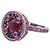 Anello Boucheron, "Liz" or noirci, tormaline e zaffiri rosa. - vista 3