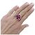 Anello Boucheron, "Liz" or noirci, tormaline e zaffiri rosa. - vista 6