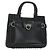 Borsa a mano Salvatore Ferragamo Gancini in rattan nero e argento Auth 184711V