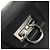 Borsa a mano Salvatore Ferragamo Gancini in rattan nero e argento Auth 184711V - vista 15