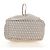 Borsa Tote FENDI Zucchino Canvas Bianco Oro Auth 184707V D'oro - vista 11