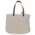 Borsa Tote FENDI Zucchino Canvas Bianco Oro Auth 184707V D'oro - vista 3