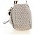 Borsa Tote FENDI Zucchino Canvas Bianco Oro Auth 184707V D'oro - vista 4