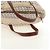 Borsa Tote FENDI Zucchino Canvas Bianco Oro Auth 184707V D'oro - vista 7