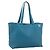 Sac cabas LOEWE Anagram East West en cuir Turquoise Blue Silver Auth 185182V Argenté