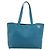 Sac cabas LOEWE Anagram East West en cuir Turquoise Blue Silver Auth 185182V Argenté - vue 13