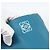 Sac cabas LOEWE Anagram East West en cuir Turquoise Blue Silver Auth 185182V Argenté - vue 17