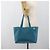 Sac cabas LOEWE Anagram East West en cuir Turquoise Blue Silver Auth 185182V Argenté - vue 22