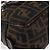 Borsa a Spalla FENDI Zucca Canvas Nero Marrone Auth 185459 - vista 12