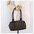 Borsa a Spalla FENDI Zucca Canvas Nero Marrone Auth 185459 - vista 23