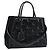 FENDI Handtasche Lackleder 2-Wege Schwarz Silber Auth 184926A