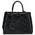 FENDI Handtasche Lackleder 2-Wege Schwarz Silber Auth 184926A - Ansicht 2