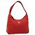 Pochette PRADA in nylon rosso argento 184627A